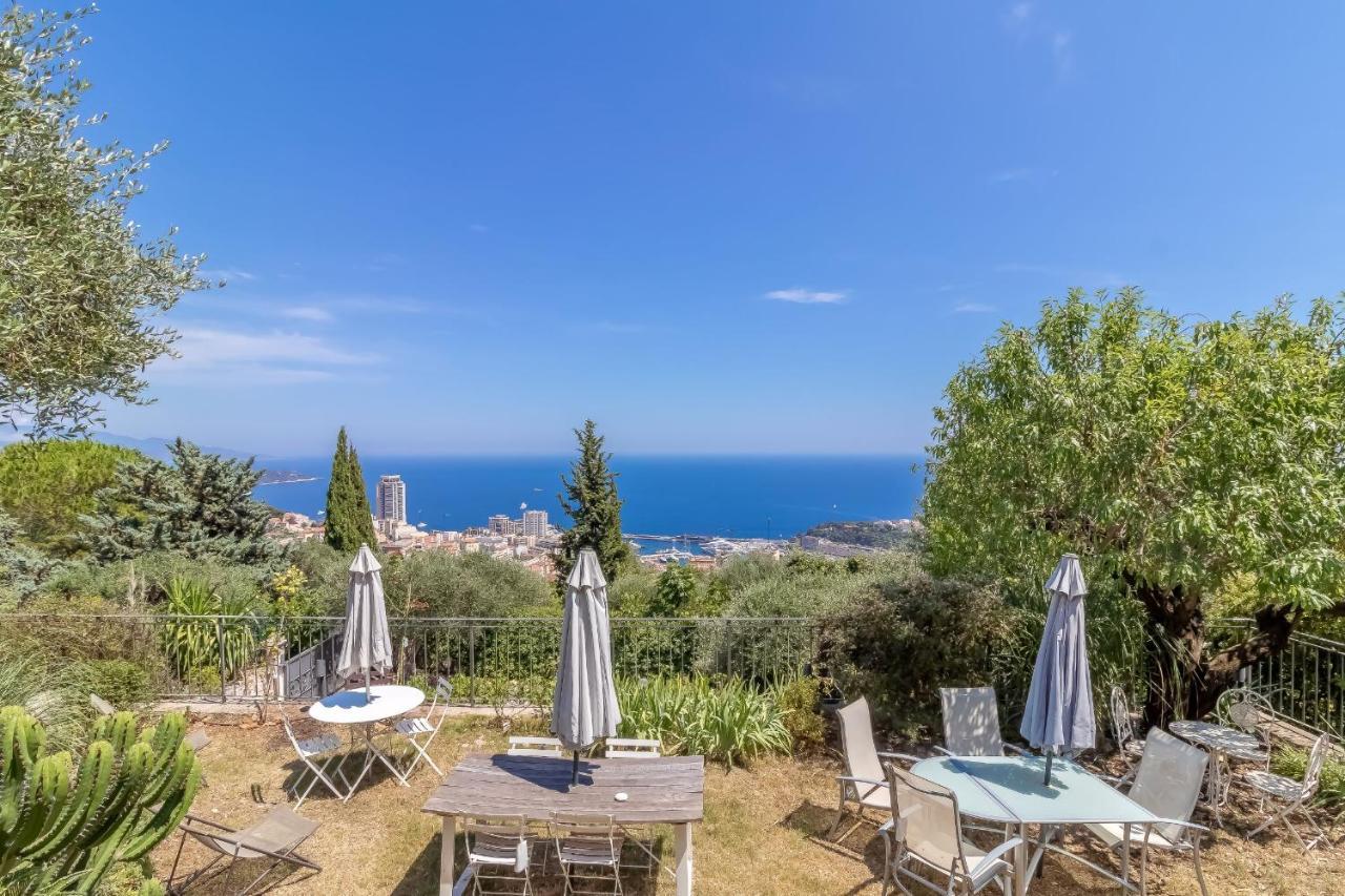 Le Mas D'Angeline, Vue Mer, Jardin Commun, Parking, Voiture Requise, 10 Min En Voiture De Monaco, Route Etroite, Pente Raide, Croisement Limite, Sea View, Shared Garden, Parking, Car Required, 10 Min Drive From Monaco, Narrow Steep Road, Limited Pass Beausoleil Buitenkant foto